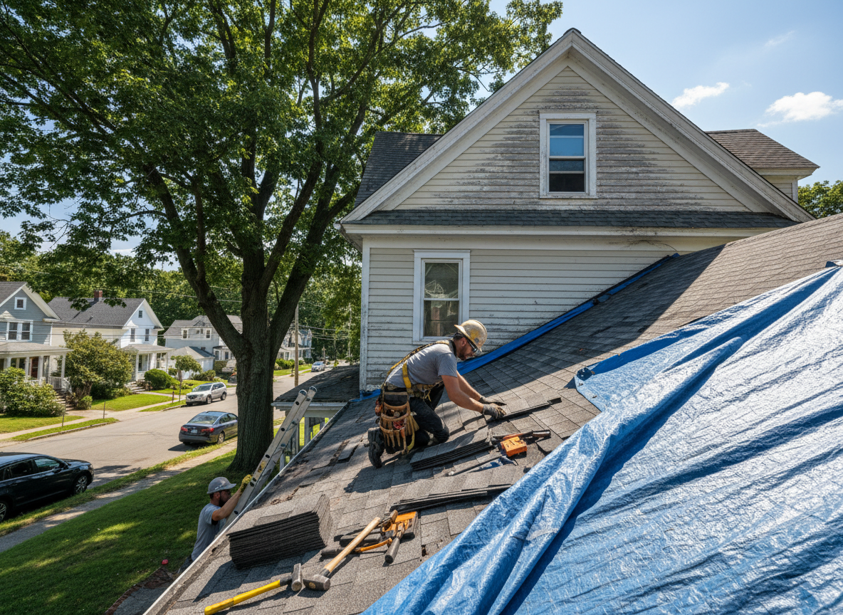 Roof repair in Acton